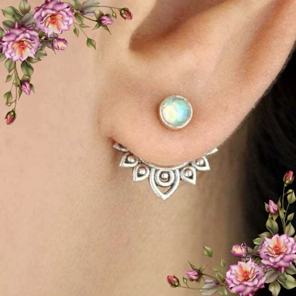 Simple Earring Jackets Arabic style‎
